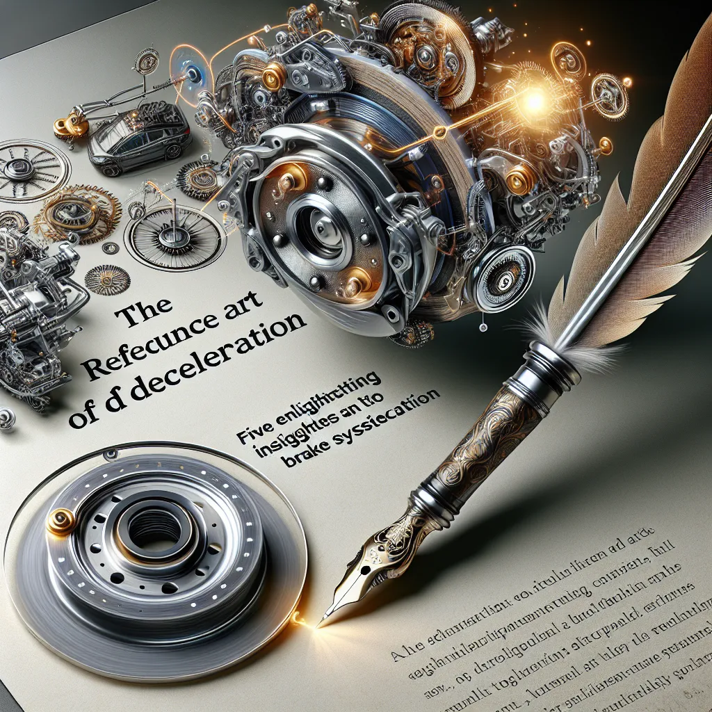 The Refined Art of Deceleration: Five Enlightening Insights into Brake System Sophistication
