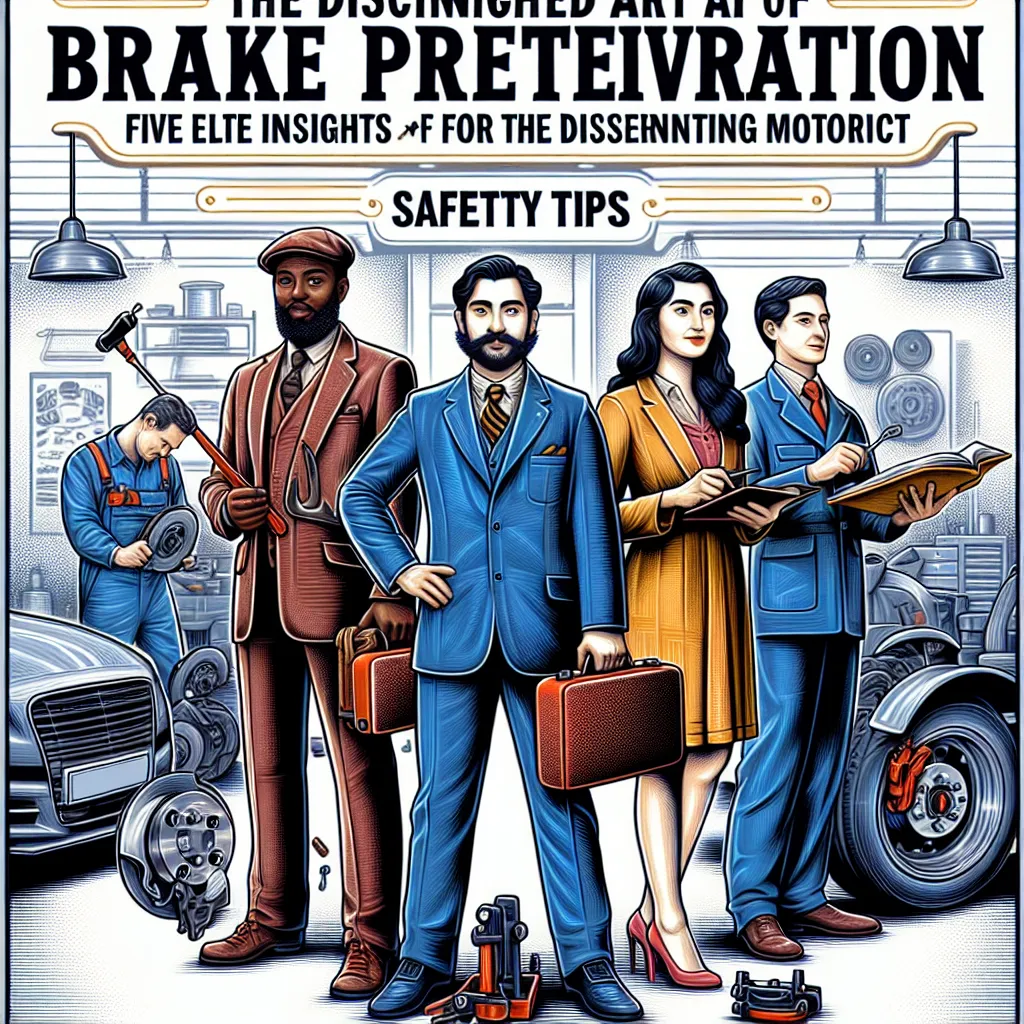 The Distinguished Art of Brake Preservation: Five Elite Insights for the Discerning Motorist