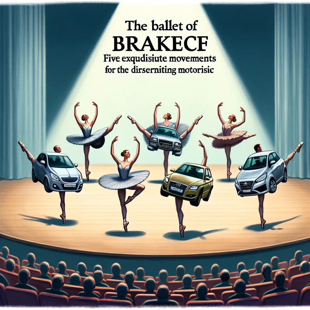 The Ballet of Brake Safety: Five Exquisite Movements for the Discerning Motorist
