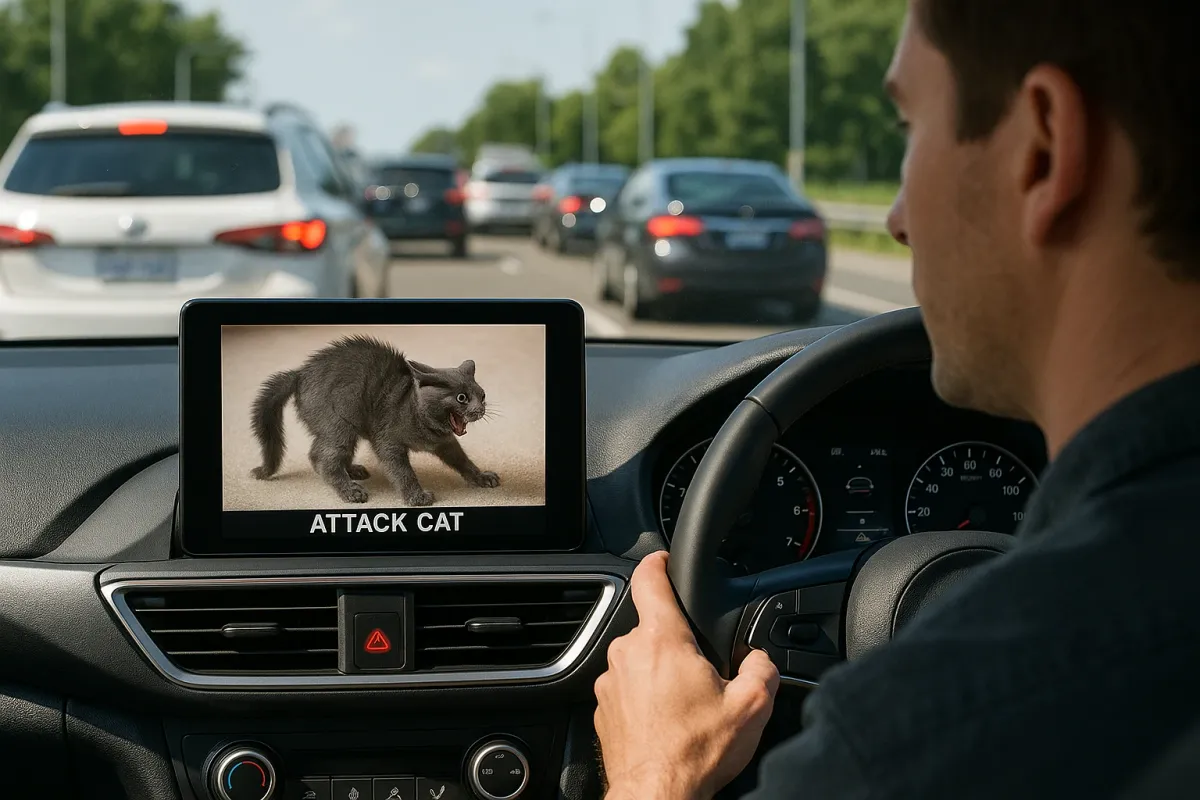 The Silent Split-Second: What “Attack Cat” Photos Reveal About Brake Failure Warnings