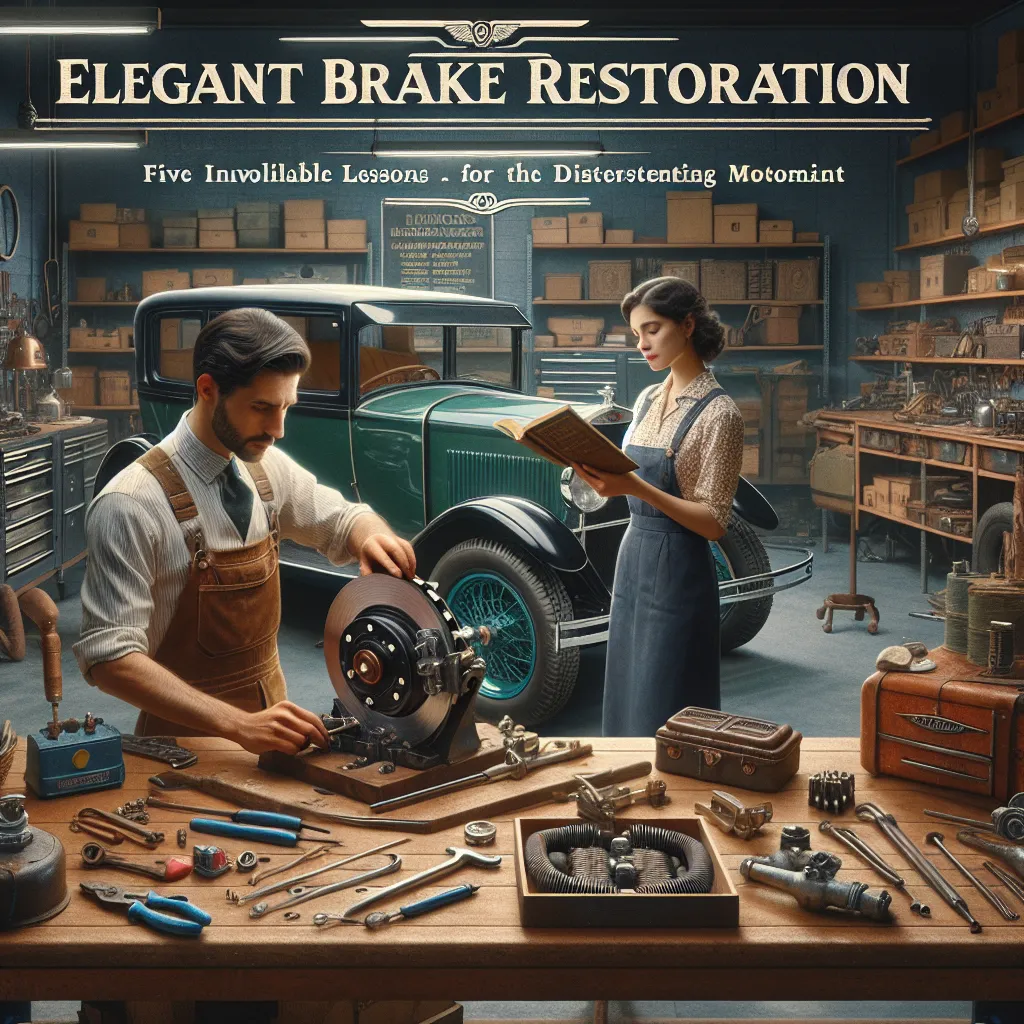 Elegant Brake Restoration: Five Invaluable Lessons for the Discerning Motorist