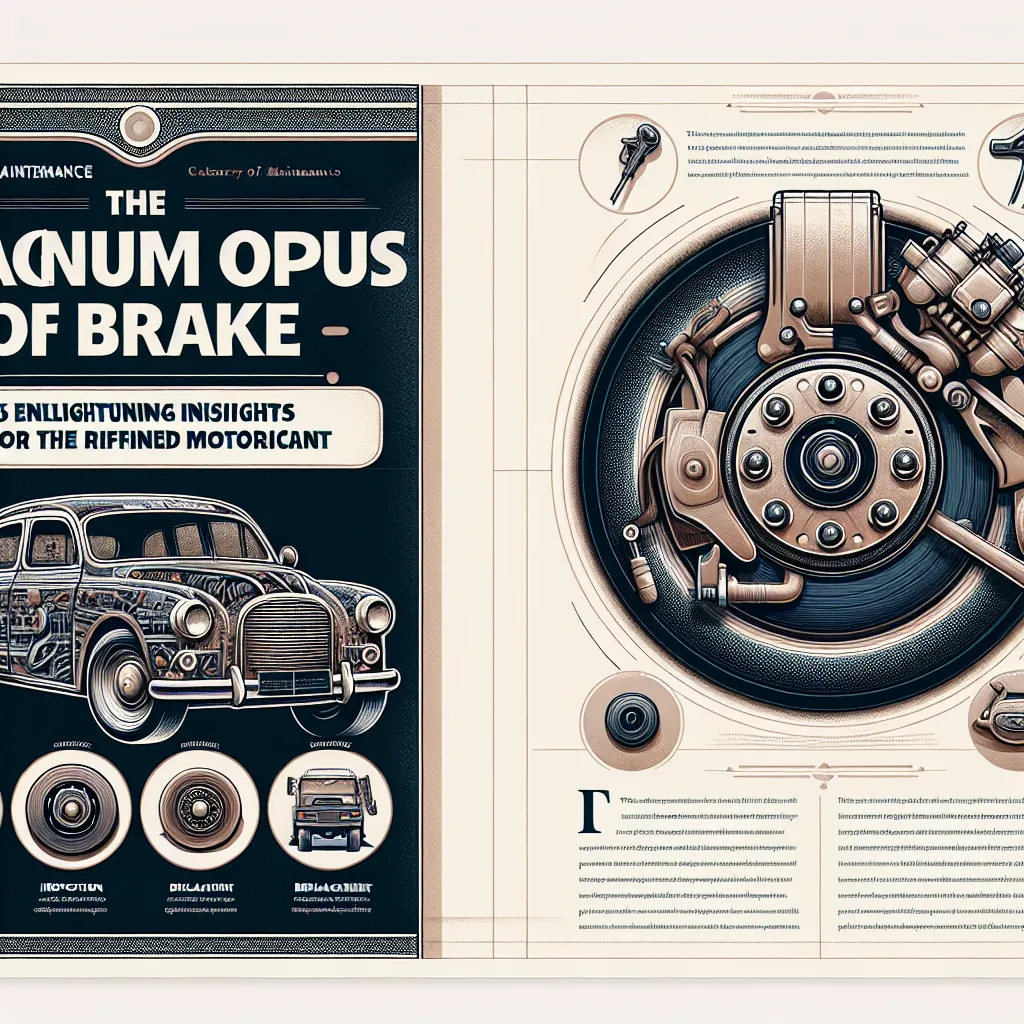 The Magnum Opus of Brake Preservation: Five Enlightening Insights for the Refined Motorist